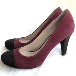 Franco Sarto Shoes - Franco Sarto Willa Burgundy Red Suede Leather Pump Franco Sarto Shoes - Franco Sarto Willa Burgundy Red Suede Leather Pump
